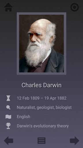 Android application 100 Scientists screenshort