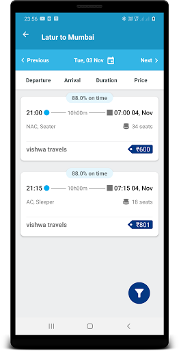 Vishwa Travels Screen 3