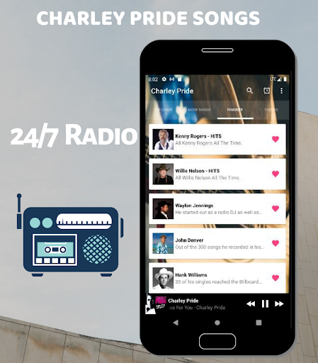 Android application Charley Pride Radio Country screenshort