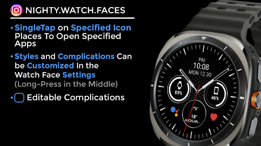 Night ver 60 - watch face screenshot 12