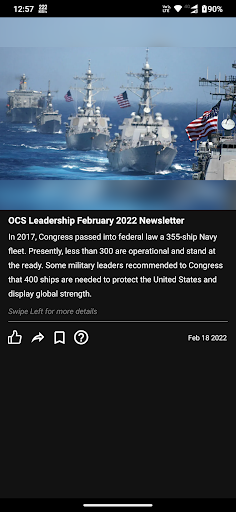 Marine Blog Screen 3