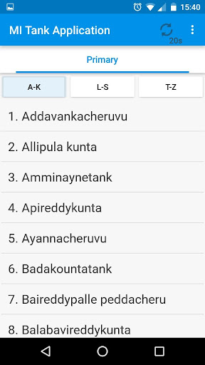 MI Tank - Status monitoring Screen 3