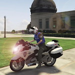 Cover Image of डाउनलोड ट्रैफिक पुलिस मोटरसाइकिल सिम्युलेटर गेम  APK