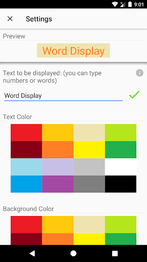 Word Display Screen 2