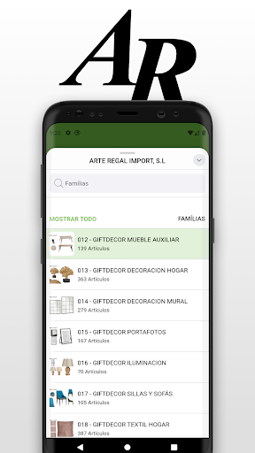 Android application Arte Regal screenshort