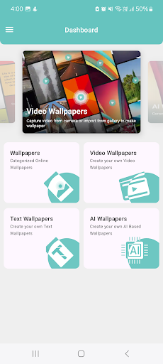 Android application Wallpaper Studio with AI screenshort