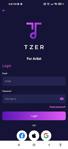 Android application Tzer screenshort
