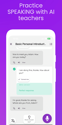 English Speaking Practice - AI Screen 2