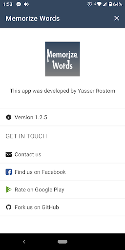 Memorize Words Screen 2