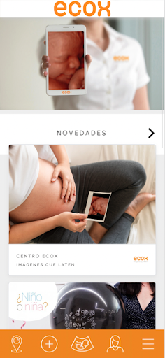 Android application ECOX - Ecografías 5D screenshort