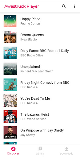 Android application Awestruck Podcast Player screenshort