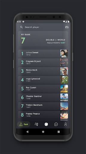 Android application Padlr screenshort