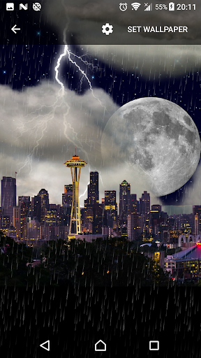 Android application Thunderstorm Seattle - LWP screenshort
