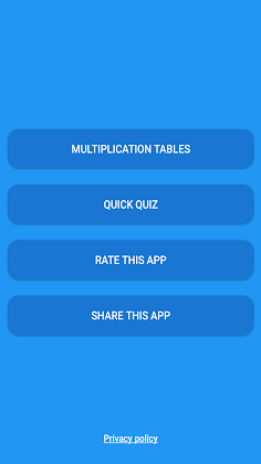 Multiplication tables 1 to 12 - Screenshot 1