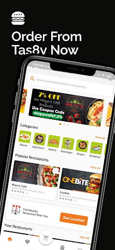 Android application Tasty Food Delivery screenshort