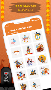 Ram Mandir Stickers WAStickers