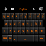 GO Keyboard Black Orange Theme icon