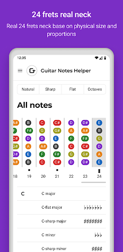 Guitar Notes Helper Screen 2