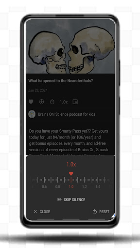 Android application Brains on! Podcast screenshort