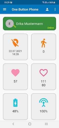 Android application One Button Phone screenshort
