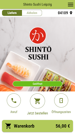 Android application Shinto Sushi Leipzig screenshort