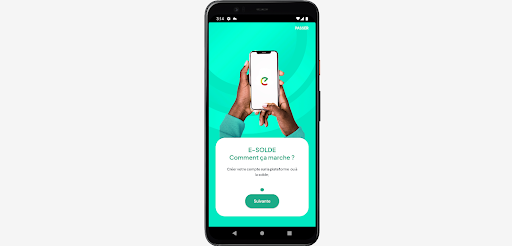 Android application E-SOLDE CONGO screenshort