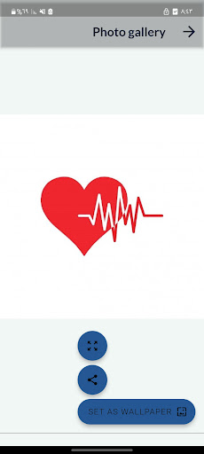 Android application Offline Heartbeat Wallpapers screenshort