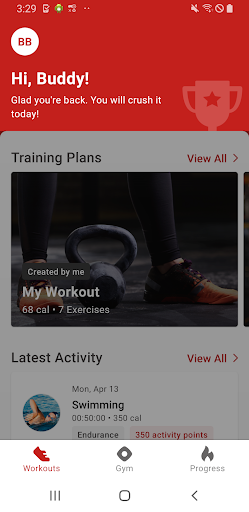 Android application Gymfit Affoltern am Albis screenshort