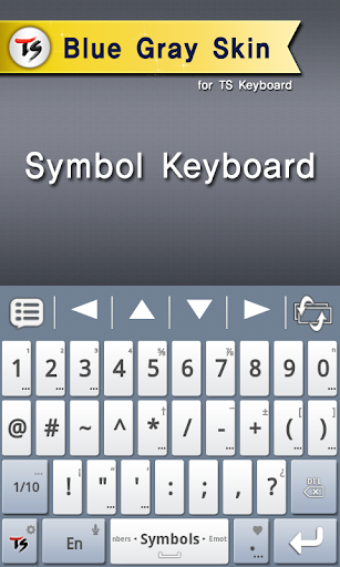 Blue Gray Skin for TS Keyboard Screen 3