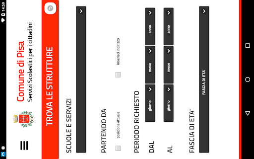 Android application Bimbinpisa screenshort