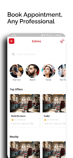 BookMyTime Screen 3