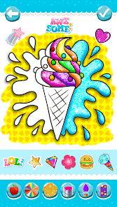 Glitter Ice Cream Coloring 6.2 APK + Mod (Free purchase) for Android