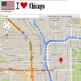 Chicago map icon