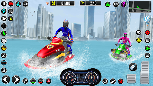 Android application Jet Ski Boat Racing Games 2021 screenshort