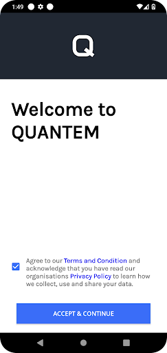 Android application Quantem MDM screenshort