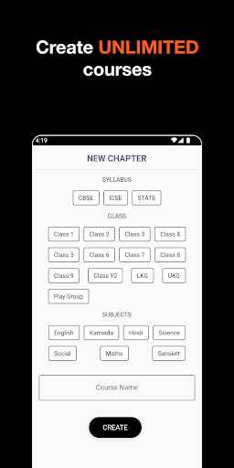 ApnaTcher - Create Courses Screen 3