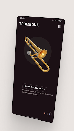 Screenshot of Virtual Trumpet & Trombone