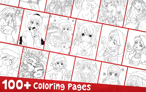 Anime Christmas Coloring