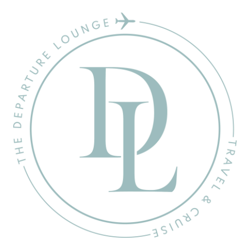 The Departure Lounge Suitcase Logo