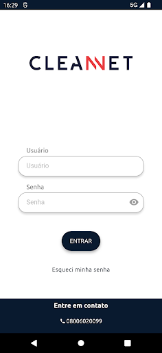 Android application Portal CleanNet screenshort