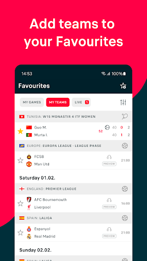 Flashscore live scores & news - Sports - apps