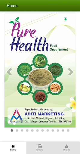 Android application Pure Health screenshort