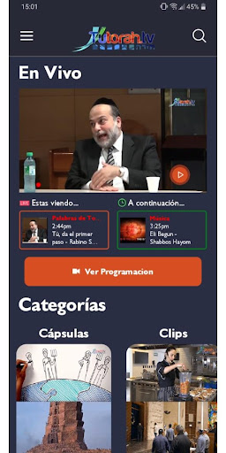 Android application TuTorah.Tv screenshort