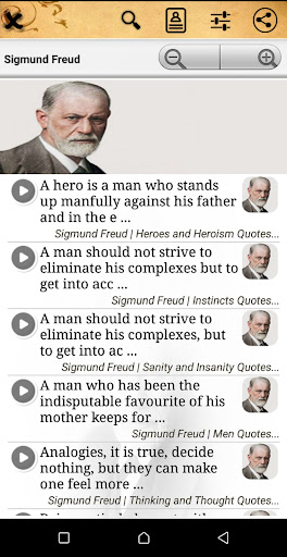 Android application Sigmund Freud : Quotes screenshort