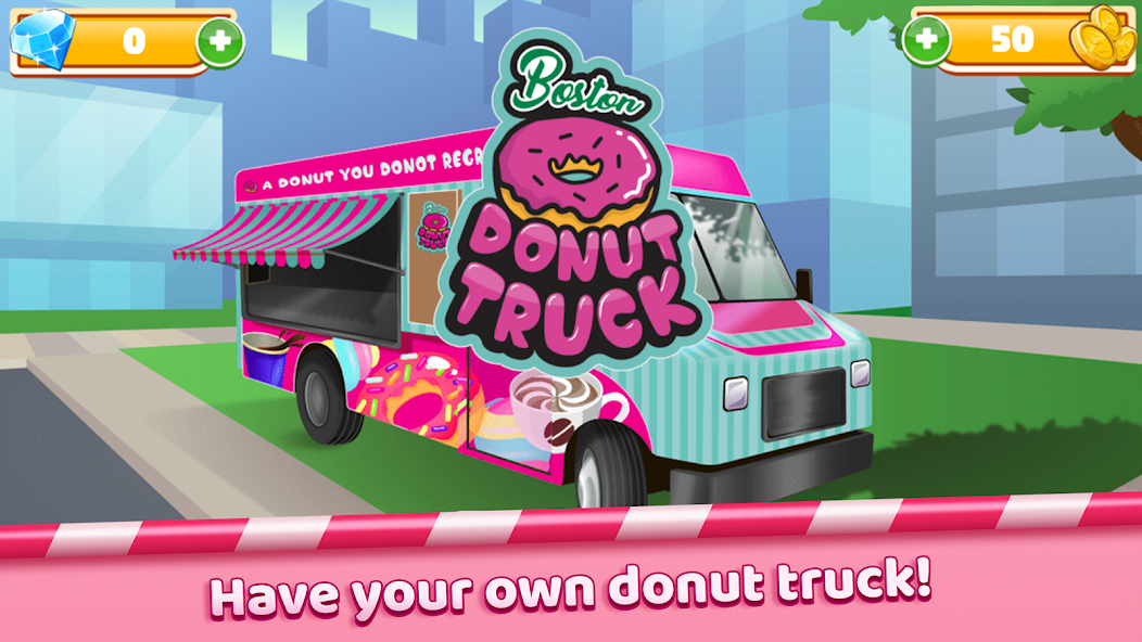 Boston Donut Truck: Food Game 1.0 APK + Mod (Unlimited money) untuk android