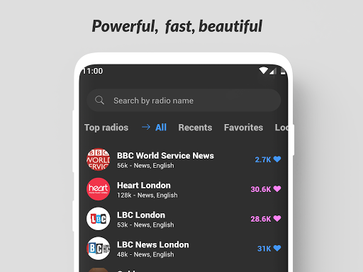Android application FM Radio UK screenshort