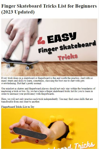 Android application How to Do Fingerboard Tricks screenshort