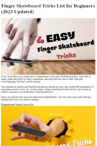 كيف تفعل حيل الأصابع