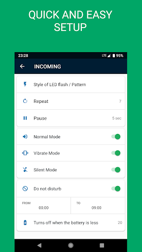 Flash Alert On Call & SMS Screen 3