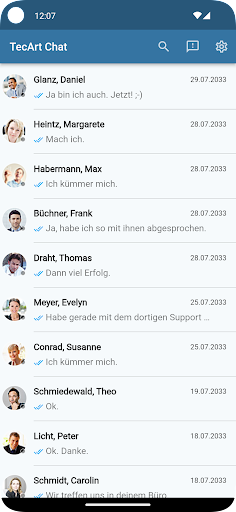 TecArt Chat Screen 2